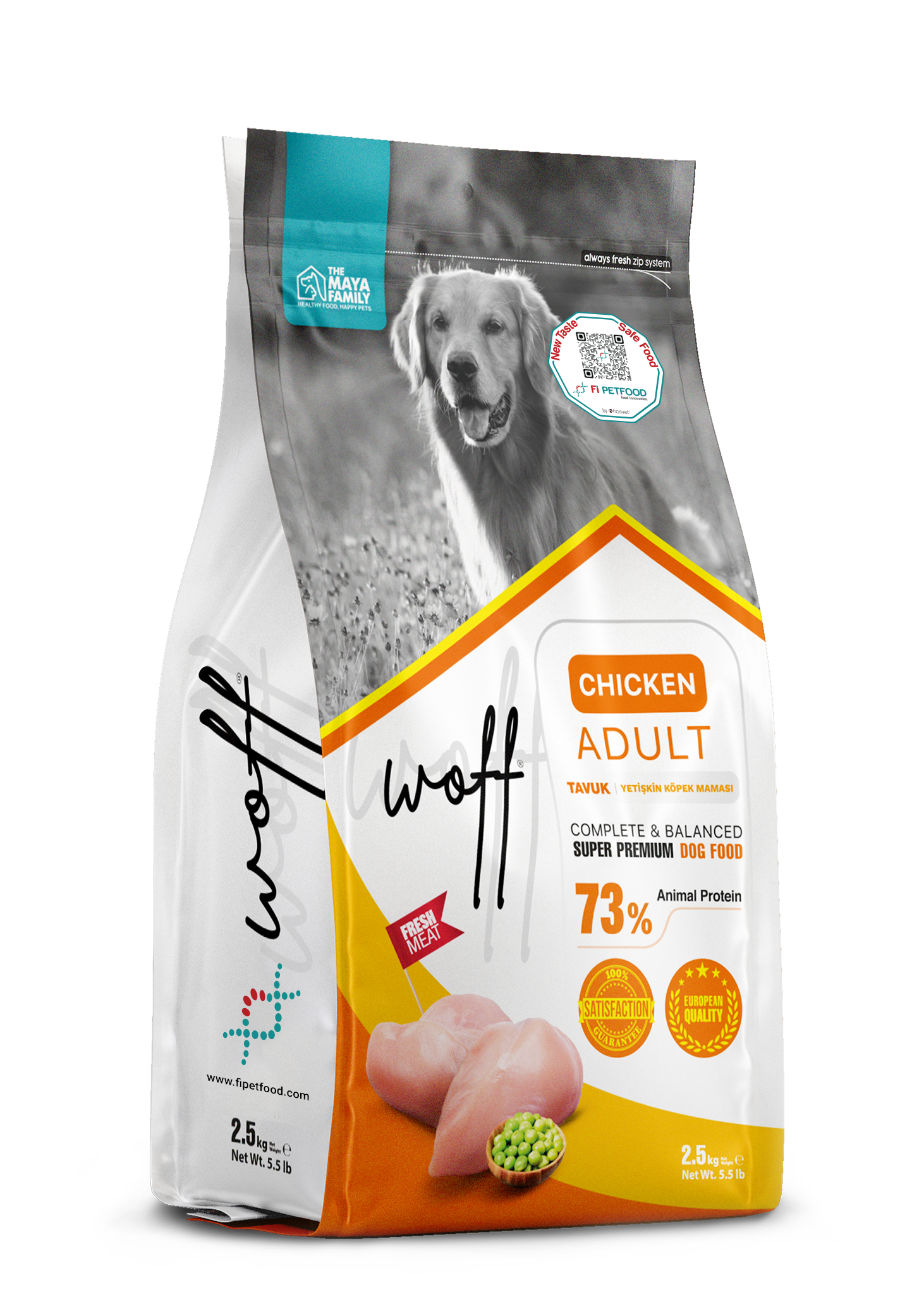 WOFF DOG CHICKEN ADULT